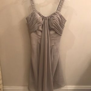 Grey bridesmaid dress